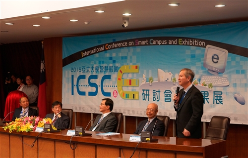 資訊處舉辦2015亞太大學智慧校園研討會。