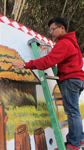 本校部落服務隊畢旅走進鎮西堡。