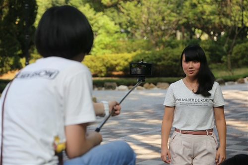 大傳系舉辦「2015青少年行動微電影進階營」。