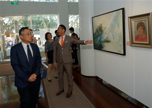 日本同志社大學校長村田晃嗣一行4人蒞校參訪。