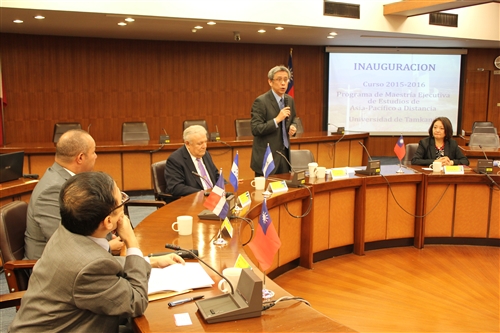 「美洲研究所亞太研究數位學習碩士在職專班」31位拉美菁英到校密集面授課程。