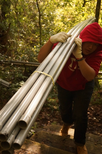 本校部落服務隊畢旅走進鎮西堡。