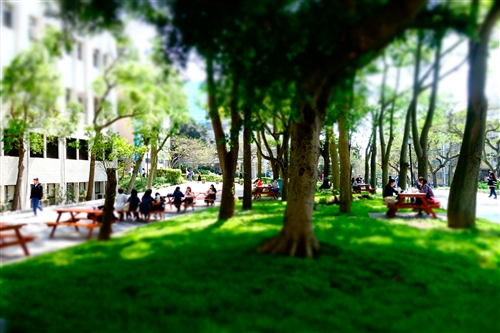 商管大樓北側增設行人徒步區、科學館西北側新增停車位。