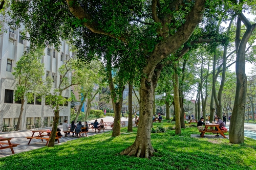 商管大樓北側增設行人徒步區、科學館西北側新增停車位。