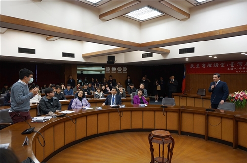 前總統馬英九蒞校分享「臺灣在變動中國際社會的角色」