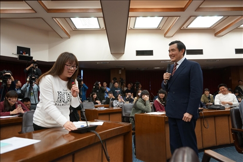 前總統馬英九蒞校分享「臺灣在變動中國際社會的角色」