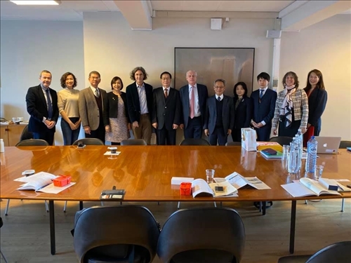 41-108年11月20日本校訪問團至比利時姊妹校聖路易斯布魯塞爾大學參訪