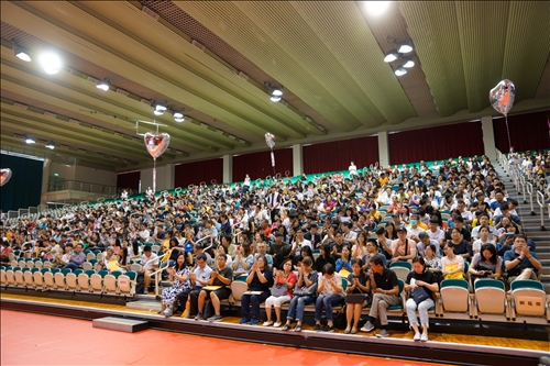 108年8月24日在淡水校園舉辦的新生暨家長座談會會場(2)