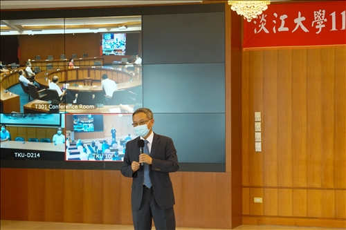 卸任一級主管致詞，邀請王高成院長發表感言。(秘書處馮文星拍攝)