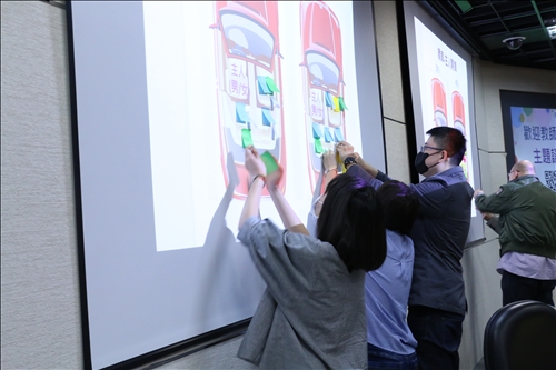 與會教師參與體驗活動