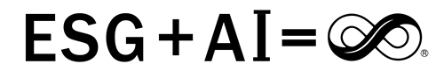 「ESG+AI=∞」標準圖樣