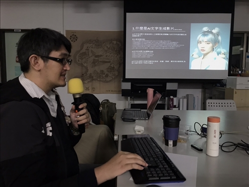 透過自己作品舉例AI文字生成影片