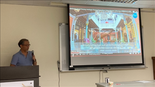 梁老師介紹在檳城重要的娘惹文化