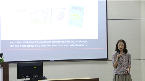 謝老師分享自身的教學背景與經歷