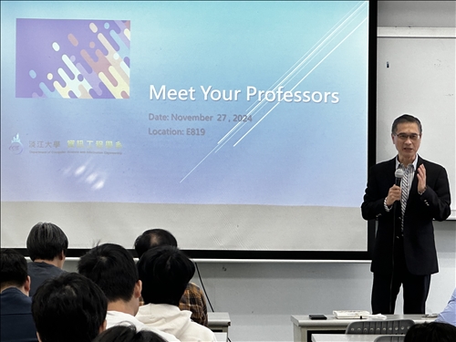 院長給同學們鼓勵與關懷