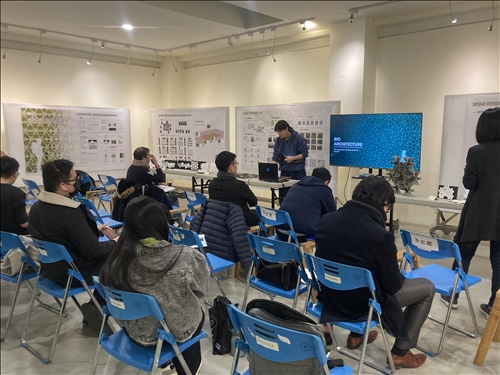 蕭勝翔同學發表其對於生物材料在建築皮層上的應用研究成果