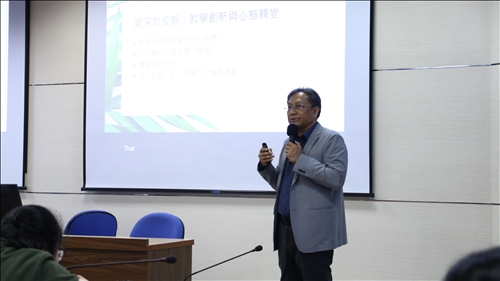 繆老師分享自身於角色變化上的心態轉變	