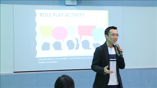 孫老師分享如何將設計思考融入於教學當中