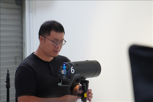 業師講解燈光的操作