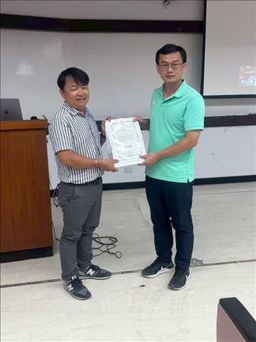 致贈講者感謝狀