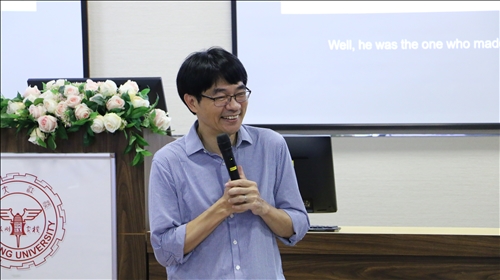 國立中央大學學習與教學研究所暨師資培育中心詹明峰老師分享設計思考如何應用在課堂上