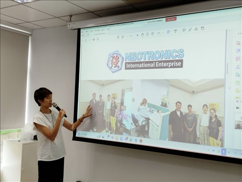 黃意雯同學分享實習成果