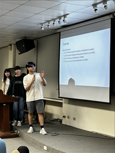 王逸凱同學分享在維諾納大學的留學經驗