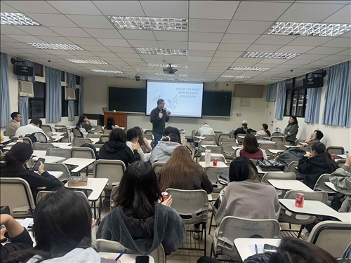 面試技巧講座邀請台北文華東方酒店林柏甫副理擔任講師