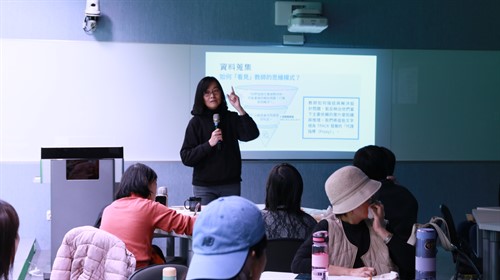 教發中心張月霞主任主講「質性資料分析實作：封閉式編碼與結構化分類」工作坊