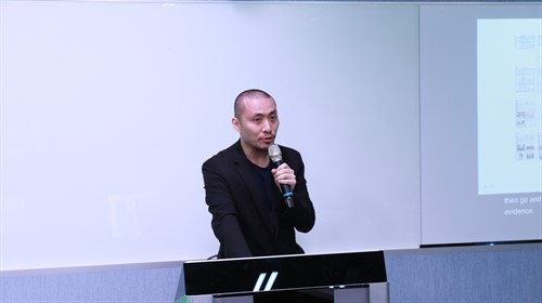 本次研習活動邀請到建築學系 蕭吉甫副教授，分享主題「從數位技術到原型實踐：建築設計教學的升等實踐與路徑分析」