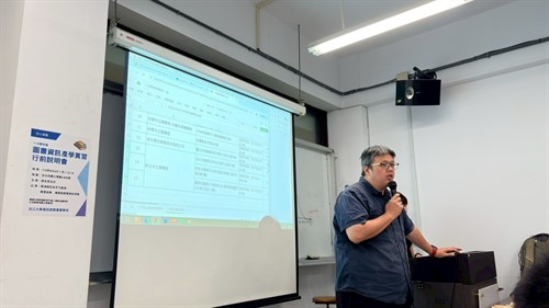 吳宇凡助理教授提醒學生在校外注意安全
