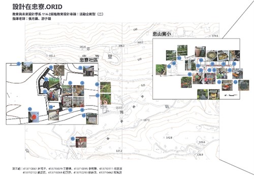 學生運用地圖、照片與空間標註分享田野發現，作為講座分析提案構想形成歷程的素材。